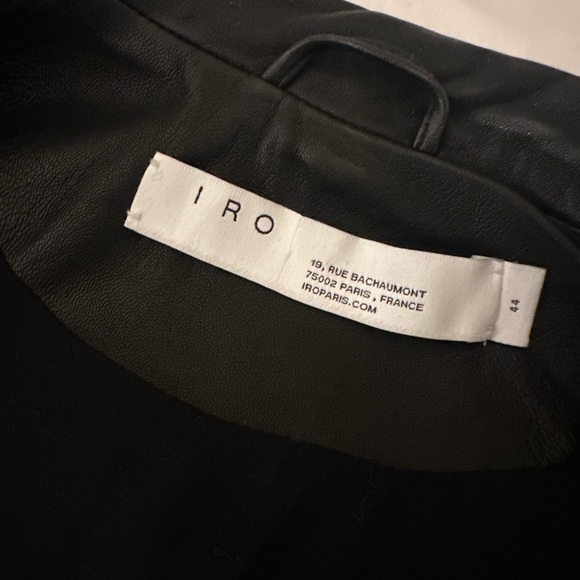 NWOT Iro Black Leather Jacket - Picture 10 of 10